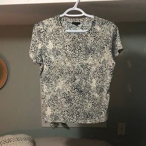 Dynamite animal print crop tee